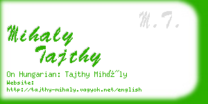 mihaly tajthy business card